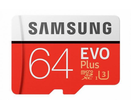 Karta pamięci Samsung 64GB microSDXC Evo Plus zapis60MB/s odczyt100MB/s